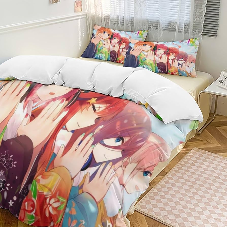 五等分の花嫁　掛け布団カバー Amazon｜布団カバー 3点セット 中野二乃 五等分の花嫁 掛け布団